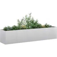 VidaXL Pflanzkübel 200x40x40 cm Verzinkter Stahl