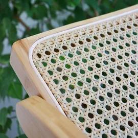 hjh living Klappstuhl TUDELA BAMBOO Bambus Rattan Braun
