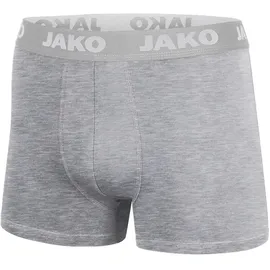 Jako Basic Boxershorts Grau-Meliert M 2er Pack