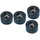 Adam Hall 4904 M4 AH 4er Set Gummifuß 25 x 15 mm im Beutel