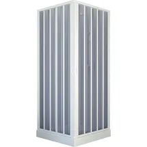 Forte Bari Eckdusche mit Falttür rechts 80 x 80 cm weiß