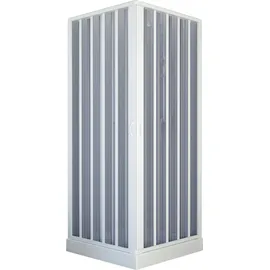 Forte Bari Eckdusche mit Falttür rechts 80 x 80 cm weiß