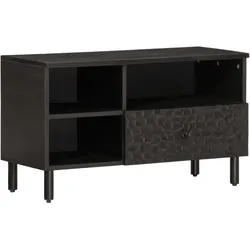 TV-Schrank 80x33x46 cm Massivholz Mango