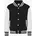 Kinder College Varsity Jacke JH043J Jet Black/White 128 M