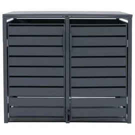 MCW Mülltonnenverkleidung MCW-Q75 116 x 132 x 89 cm anthrazit
