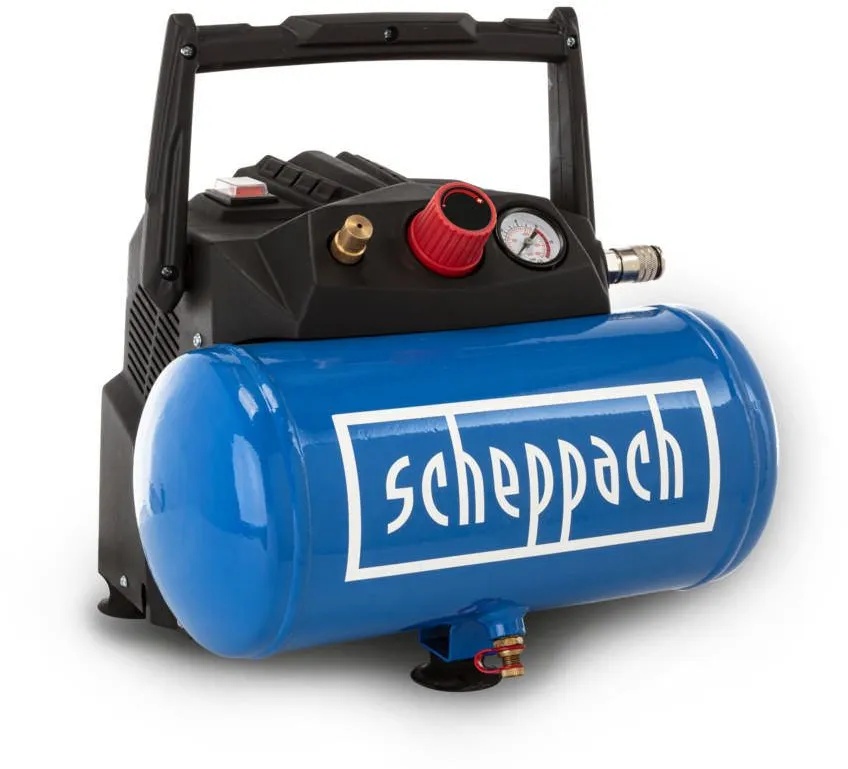 Scheppach 6 L Kompressor HC06 inkl. 5m Spiralschlauch