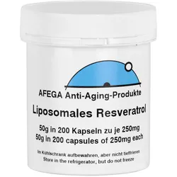 50 g liposomales Resveratrol-Pulver (pflanzenbasiert) - 200 Kapseln zu je 250 mg