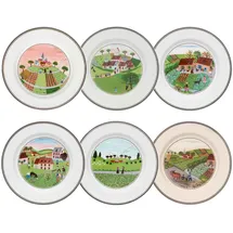 Villeroy & Boch Design Naif Brotteller 6-tlg. bunt