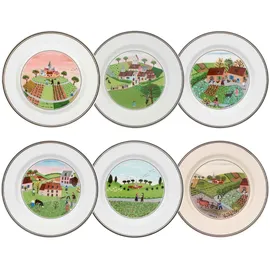 Villeroy & Boch Design Naif Brotteller 6-tlg. bunt