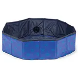 Karlie Hundepool Doggy Pool Design blau 80 cm x 80 cm x 20 cm