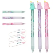 DEPESCHE Ylvi Radierbarer Gelstift mit Einhorn-Topper - Blindpack