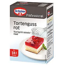 Backen Dr.Oetker Tortenguß rot