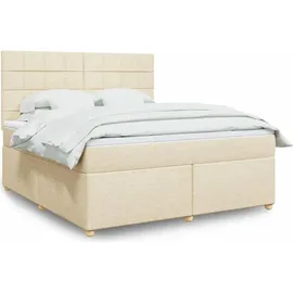 vidaXL Boxspringbett 180 x 200 cm Creme