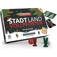 Denkriesen Stadt Land Vollpfosten Brettspiel Christmas Edition