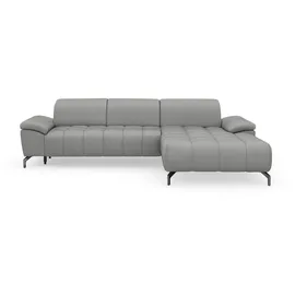 sit&more Ecksofa SIT & MORE "Cool L-Form", grau, B:290cm H:79cm T:185cm, Sofas, Ecksofa, wahlweise mit Kopfteilverstellung und Vorziehsitz, motorisch