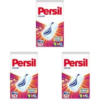 Persil Power Bars Color Waschmittel (75 Waschladungen), vordosiertes Buntwaschmittel mit biologisch abbaubarem Schutzfilm, für reine Wäsche & hygienische Frische für die Maschine (Packung mit 3)