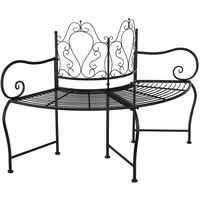 vidaXL Baumbank 150 x 54 x 95 cm Schwarz