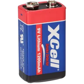 XCell Lithium 9V Block Hochleistungs-Batterien für Rauchmelder 4 St.