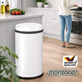 monzana Mülleimer 50 l Weiß