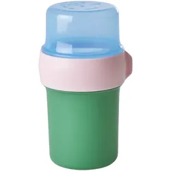 RICE Lebensmittel Aufbewahrungsboxen für Unterwegs, 17 cm, Ø 9 cm, grün