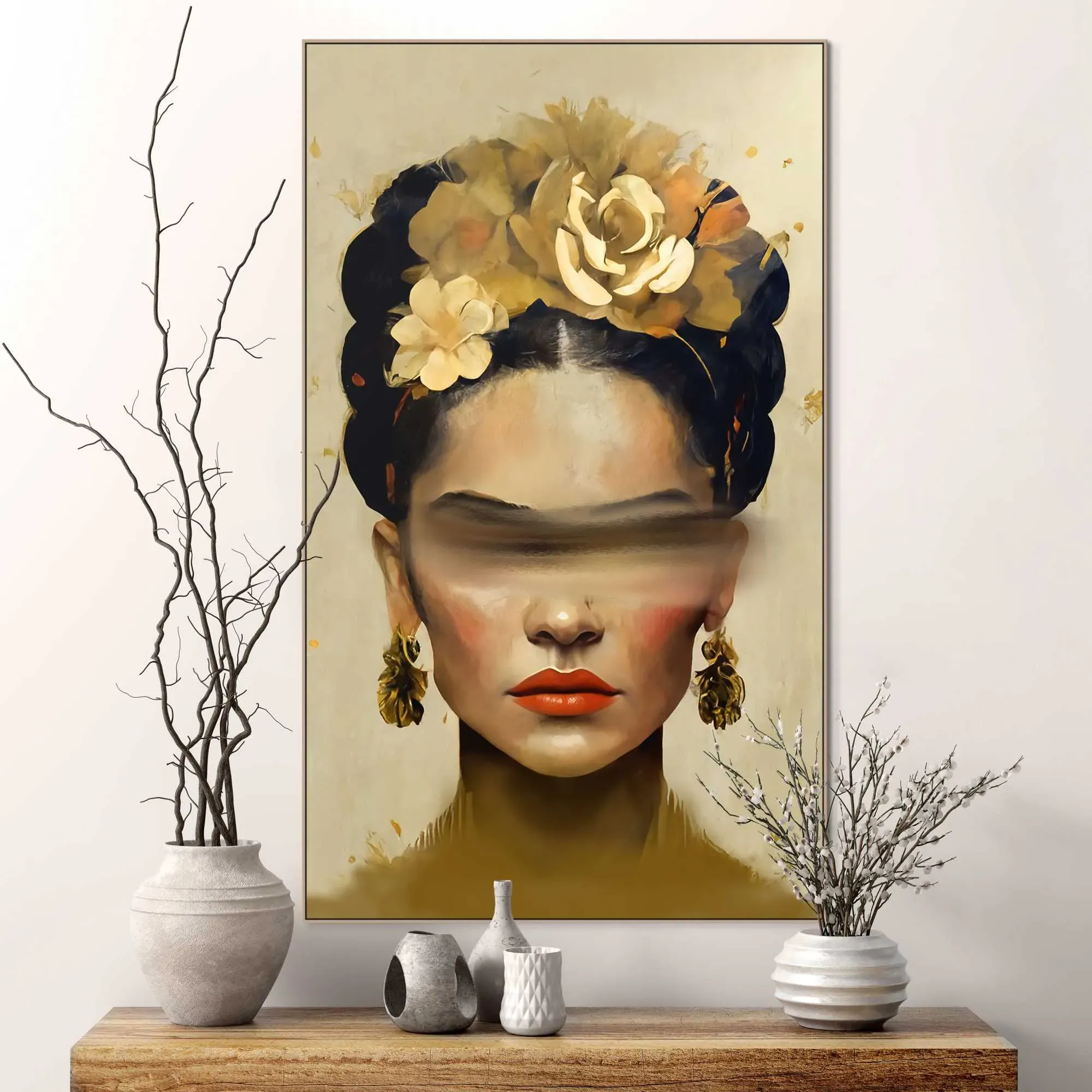 Reinders! Wandbild »Frida Paint Stripe« Reinders! gold