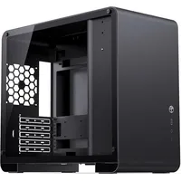 Jonsbo U4 Mini Micro-ATX-Gehäuse, Tempered Glass - schwarz