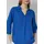 s.Oliver Leinenmix-Bluse mit 3/4-Ärmeln und Turn-up - blau - 46