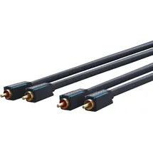 Clicktronic Stereo Audiokabel 2x Cinch-Stecker > 2x Cinch-Stecker 10m (70383)