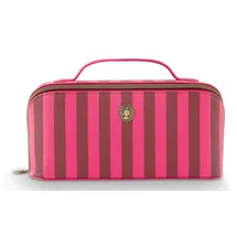 Pip Studio Cyrille Cosmetic Bag Medium Stripe Pink 23.5x11x5x22cm