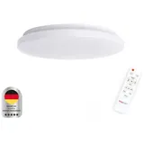 MegaLight LED Decken- Wandleuchte SHINING BASIC FLAT, 24W TW 827-860 Ø380mm, mit Fernbedienung,