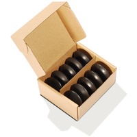 Master Massage Basalt Stein Malteser Form für Hot Stone Massage 10er Pack