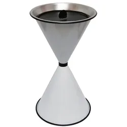 SZ Metall Stand-Aschenbecher »spitze Kegel« weiß, 40x71 cm