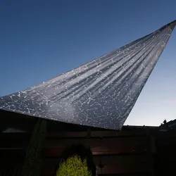 Sonnensegel STERNBILD - Leuchtsterne im Dunkeln - 3m x 3m x 3m - UV30 - Dreieck ...