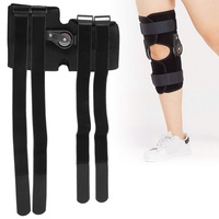 Knieschiene Orthese Klammer Knie Unterstützung, Knieorthese Mit Klappstütze, Kurzes Verstellbares Kniegelenk Mit Chuck Ligament Injury Osteoarthritis Knee Protector(L)