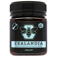 Zealandia Premium Manuka Honig MGO 850+ 250 gramm - 100% Pur aus Neuseeland - Zertifiziertem Methylglyoxal Gehalt - Monofloral Manuka Honey
