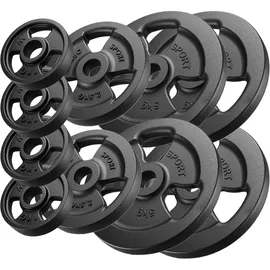 Marbo Sport Tri-Grip Hantelscheiben Set 29 kg Gusseisen schwarz
