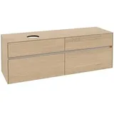 Villeroy & Boch Collaro Waschtischunterschrank | für Aufsatzbecken links | 1600 mm##Für Collaro 4A1840 (D: mm) Ohne .. C05000VJ