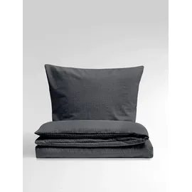 BIERBAUM Chic Uni unifarben grau 240 x 220 cm + 2 x 40 x 80 cm