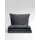BIERBAUM Chic Uni unifarben grau 240 x 220 cm + 2 x 40 x 80 cm