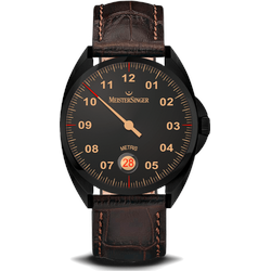 Meistersinger Klassik Plus Metris Black Line ME902BL - schwarz,braun - 38mm