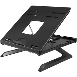 Logilink AA0133 - Notebook Ständer mit Smartphone-Halterungen, geeignet für 10–15,6"" Notebooks und Tablets, schwarz