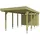 SKANHOLZ Carport Friesland 3,20 x 7,08 m grün imprägniert