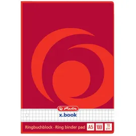 Herlitz Ringbuchblock 100 Blatt DIN A5 kariert 4 St.
