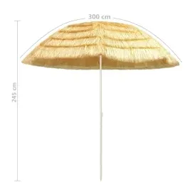 vidaXL Strandschirm Ø 245 cm Braun