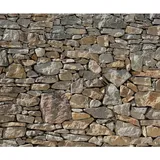 KOMAR Fototapete Vlies Stone Wall 300 x 250 cm