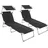 Tectake Gartenliegen 2 St.