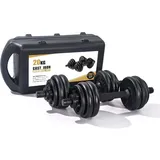 BnB Sports Bodybuilding Hantel 20 kg, Gewichtstraining, Gusseisen mit Gehäuse