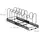 Relaxdays Pfannenhalter ausziehbar, Pfannenorganizer, Topfdeckelhalter Schublade, HxBxT: 19x59x18cm, Metall, schwarz