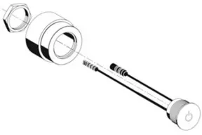 Schell CVD-Touch-Elektronik LINUS D-C-M verchromt, für Wandeinbau-Dusche