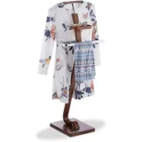 Relaxdays Herrendiener Wallnussoptik 112 x 46,5 x 33 cm Dunkelbraun